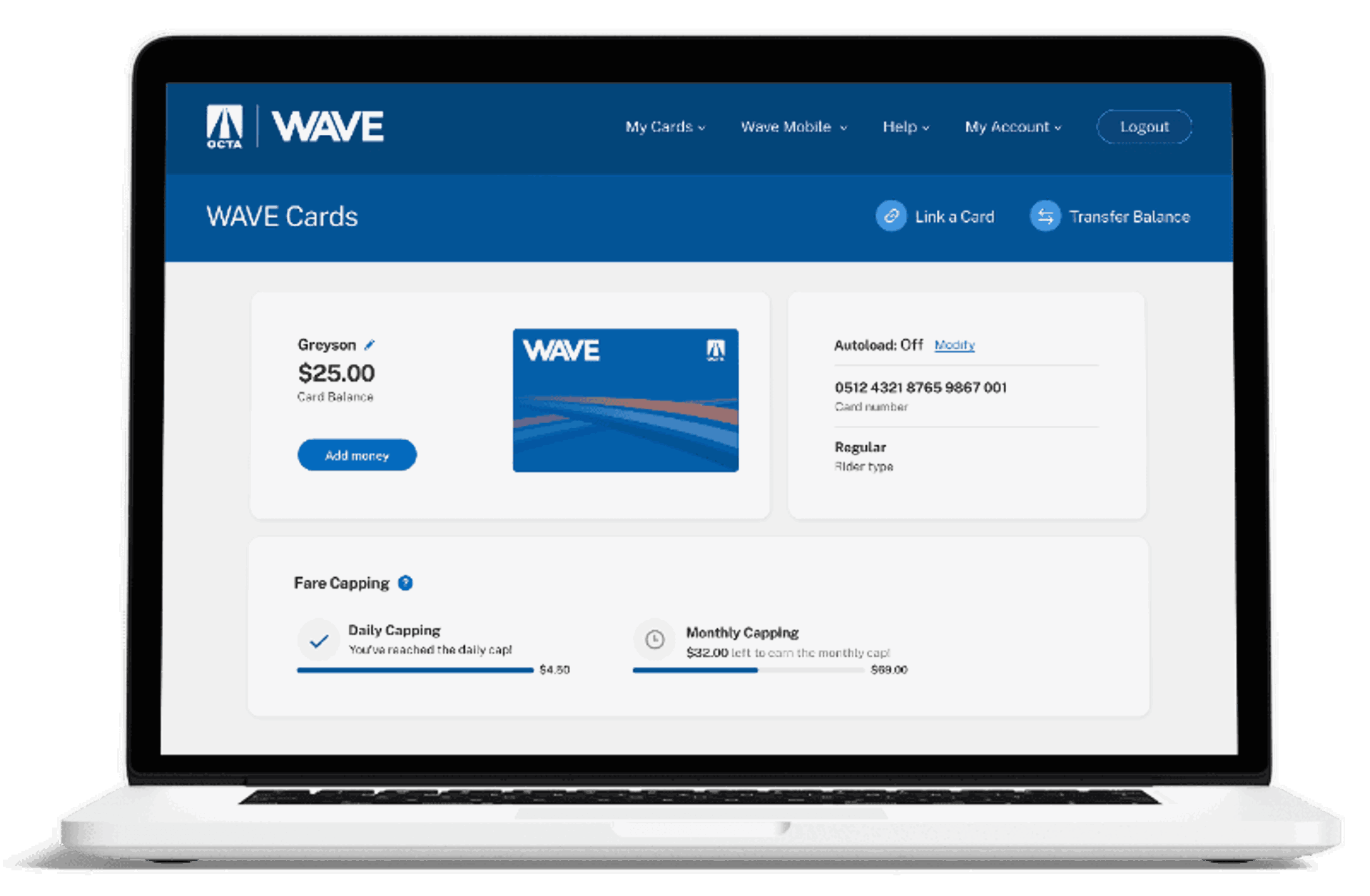 Octa Wave New Account Website Devices 2X